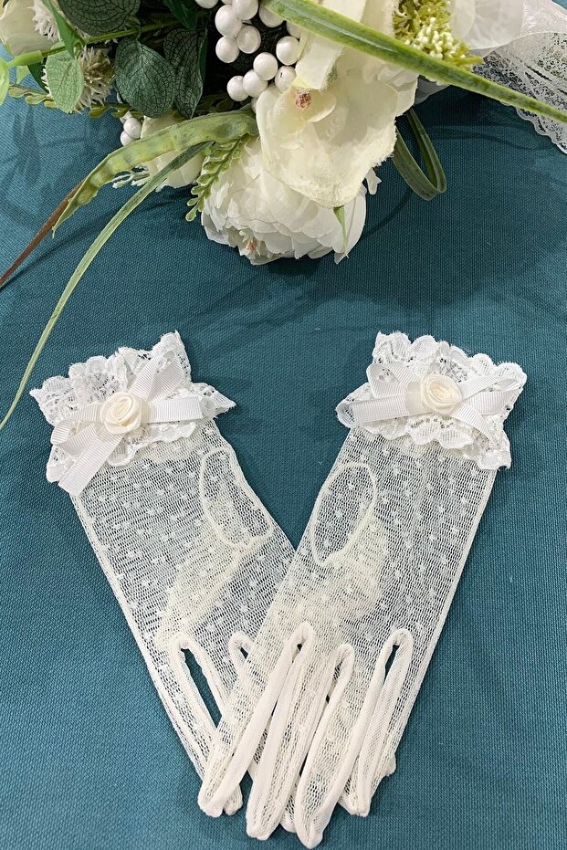 Beyaz Gelin Eldiveni – Eldiven – Eldiven – Eldiven - 1