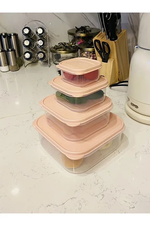 Nano Storage Container Set of 4 Vacuumed 2.2lt-1,1lt-530ml-200ml - 1