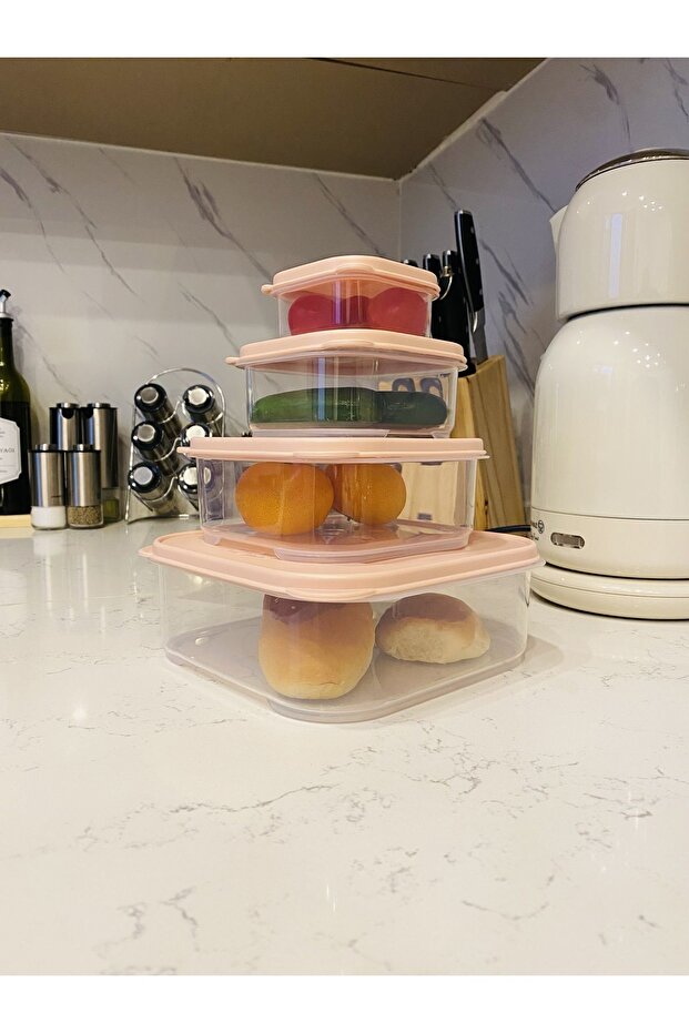 Nano Storage Container Set of 4 Vacuumed 2.2lt-1,1lt-530ml-200ml - 2