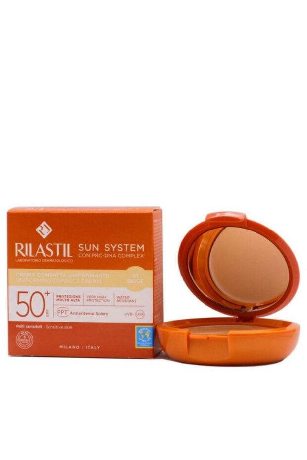 Sun System SPF50+ Uniforming Compact Cream 10 gr - 01 Beige - 1