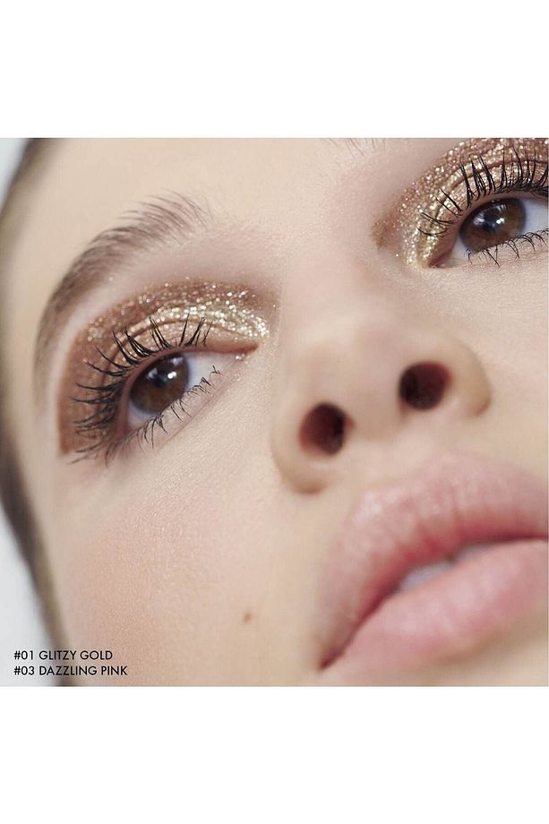 COLORFUL EFFETS SPECIAUX - Simli sıvı göz farı 01 Glitzy gold (5 ml) - 2