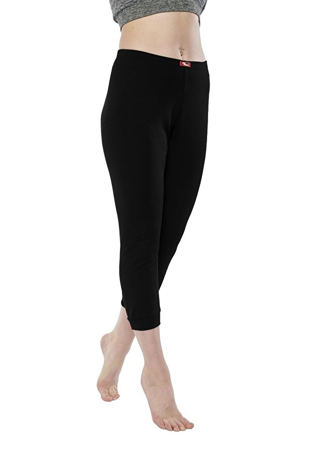 Women's Thermal Underwear Capri Length Comfort Fit Pasha Elastic Bottom -1912