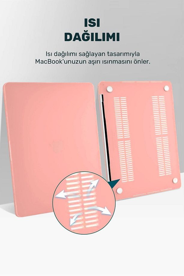 Macbook Air 13.3 M1 2020 Uyumlu Kapak Kılıf 360 Derece Tam Koruma A1932/A2179/A2337 - 5