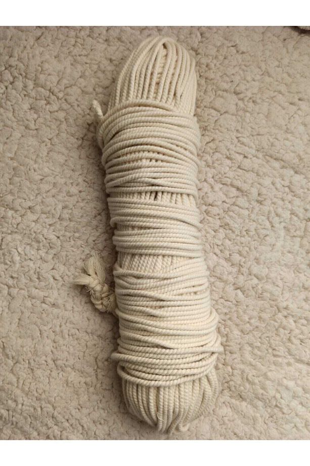 4 Mm Makrome Salıncak Ipi Ekru (a Kalite) 1 Çile (1,5 Kg) - 3