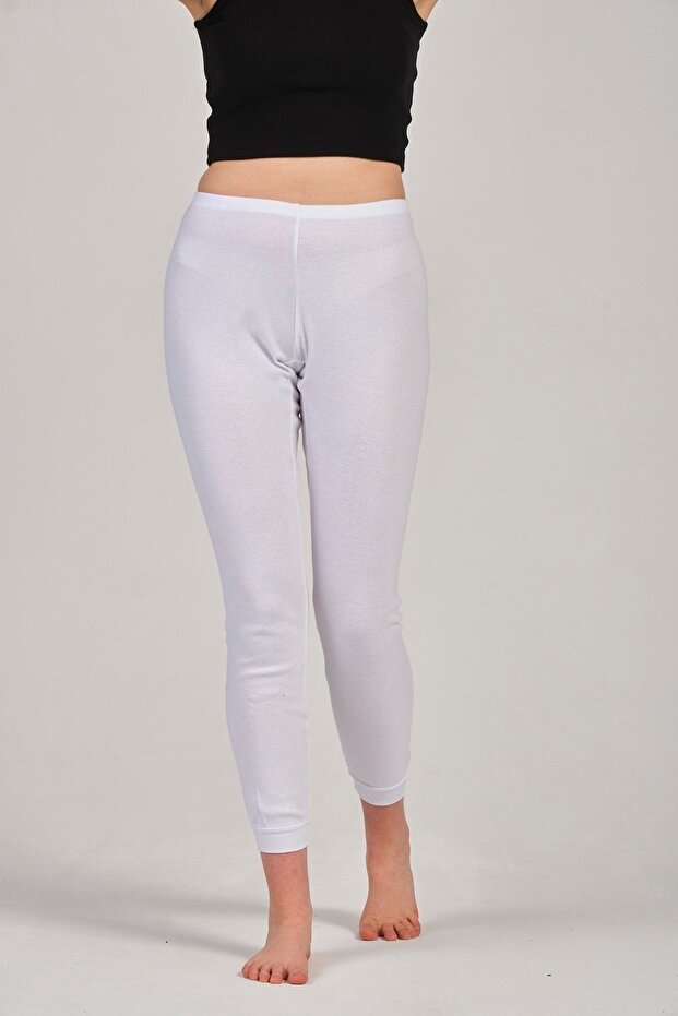 Women's Cotton Ribbed Classic Long Length Bottom -3933
