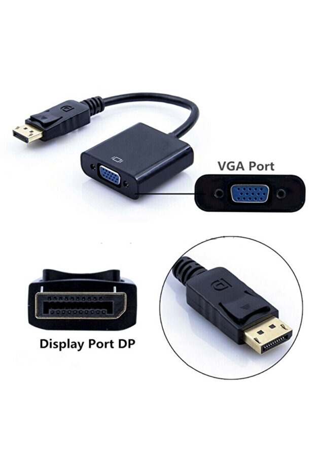 Displayport To Vga Çevirici Adaptör Display Port - 2