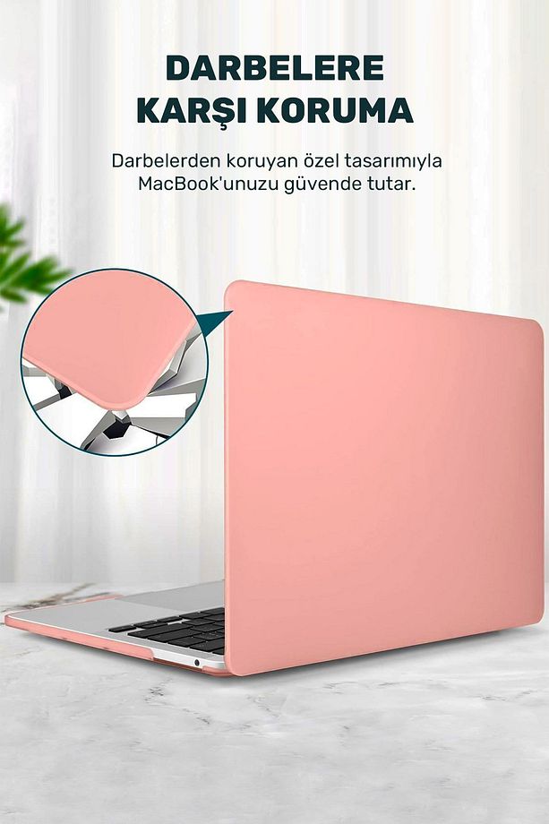Macbook Air 13.3 M1 2020 Uyumlu Kapak Kılıf 360 Derece Tam Koruma A1932/A2179/A2337 - 3