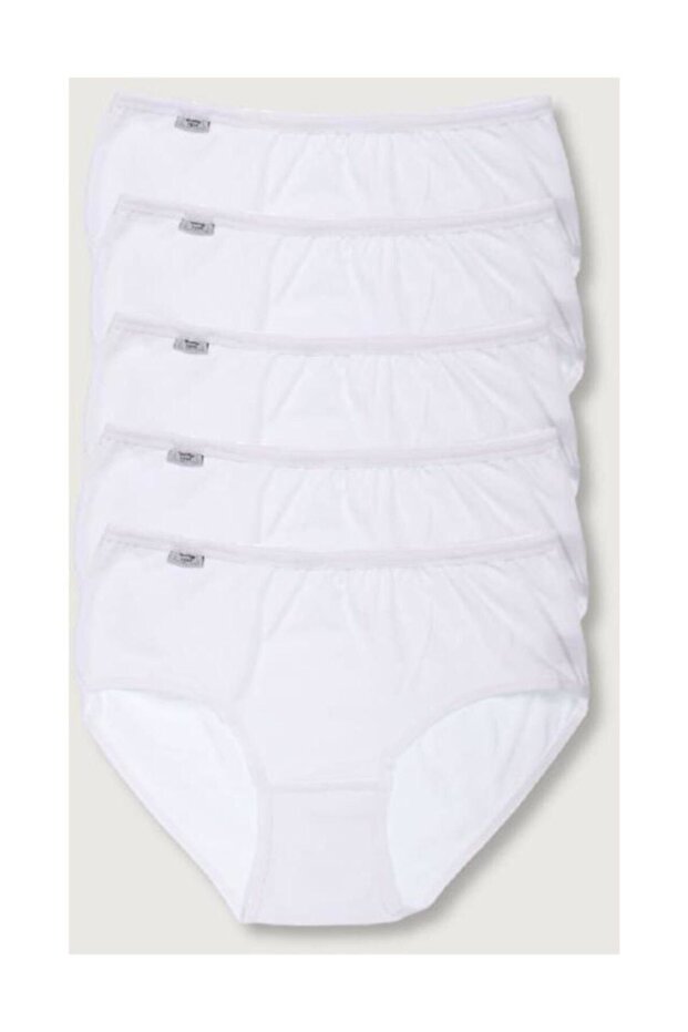 Women's White 5-Pack Stretch Fabric Bato Briefs
