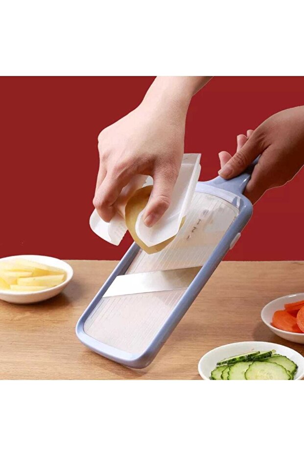 قطاعة مندولين قابلة للتعديل باليد - قطاعة خضروات متعددة الوظائف - 8