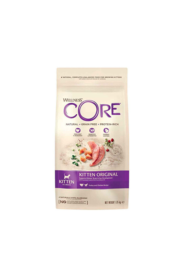 CORE Turkey and Chicken Recipe Dry Kitten Food, 1.75 Kg