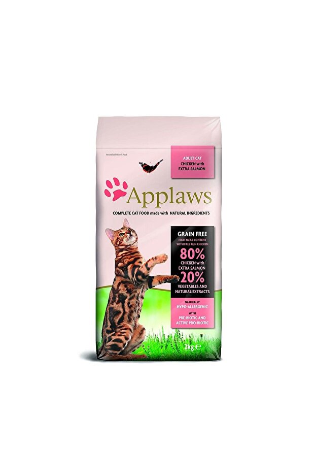 Chicken & Salmon Cat Dry Food, 2 kg