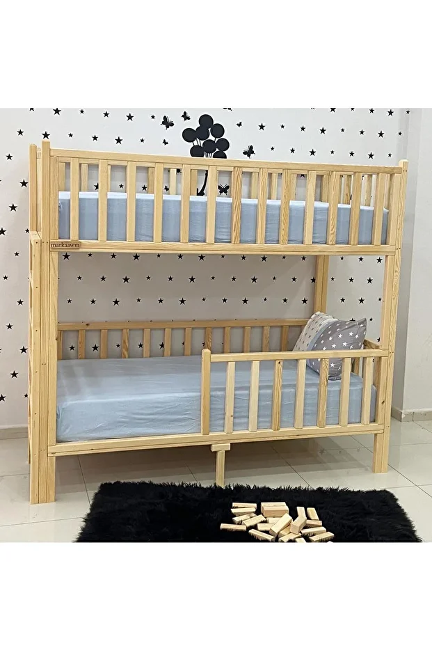 Markaawm Montessori Ahşap Ranza Yatak - 2