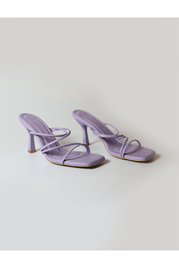 Women's Soft Leather Comfortable Heeled Slippers