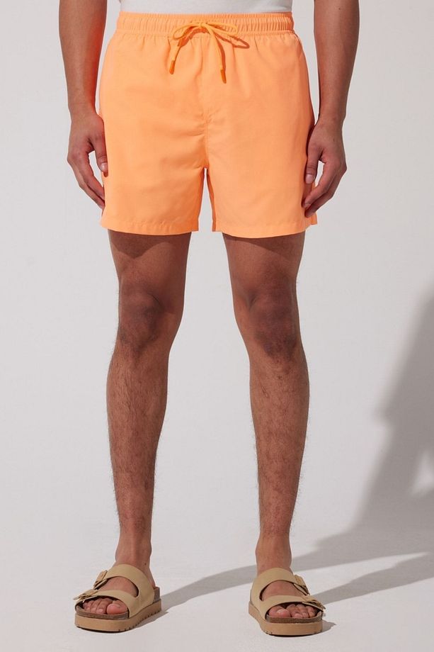 Regular Fit Turuncu Erkek Deniz Şortu - 1