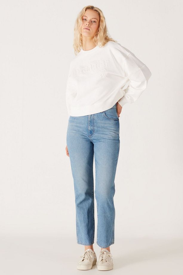 Regular Fit Normal Kesim Yüksek Bel Açık Mavi Esnek Wild West Jean Kot Pantolon - 3