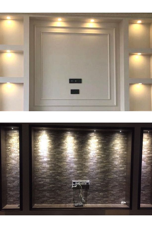 Hl-6201m 1 Watt Sıva Altı Power Ledli Yıldız Spot Krom Kasa Led Spot Lamba - Mavi - 4