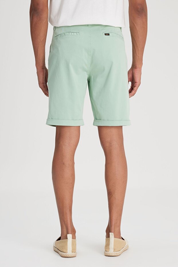 Regular Fit Normal Kesim Normal Bel Mint Yeşili Şort - 6