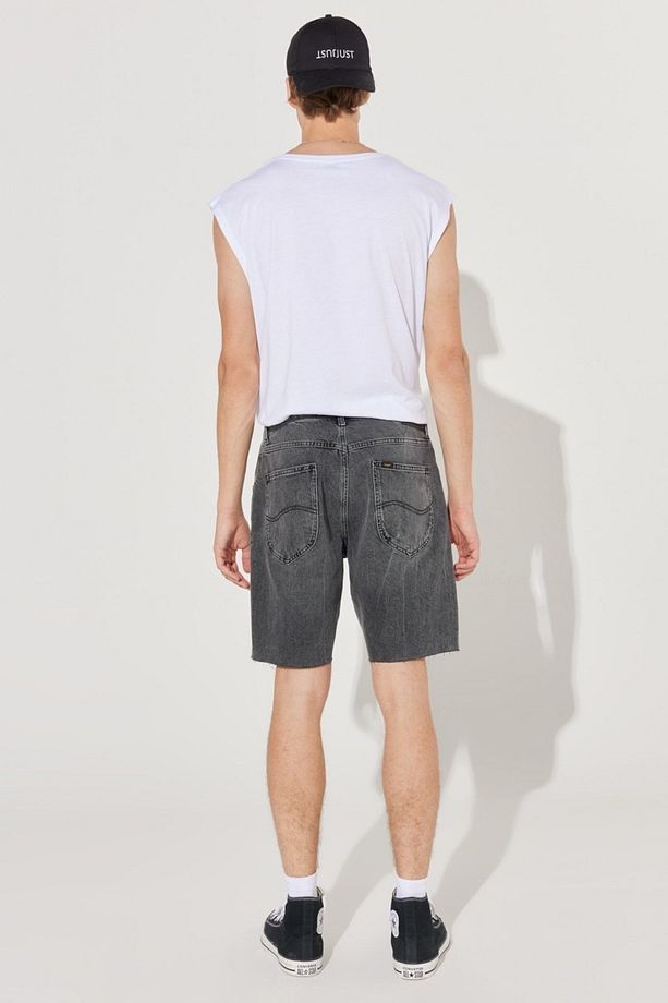Regular Fit Normal Kesim %100 Pamuk Normal Bel Jean Kot Şort - 8