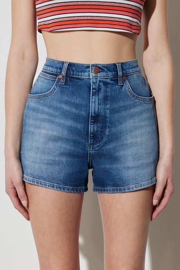 Festival Regular Fit Normal Kesim %100 Pamuk Yüksek Bel Jean Kot Şort - 1