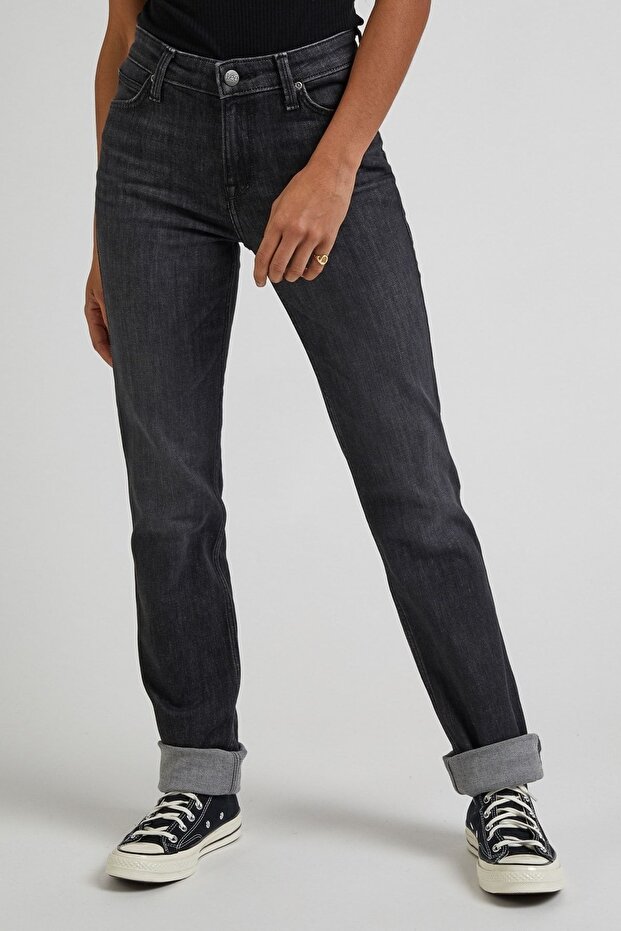 Marion Straight Fit Straight Cut Regular Waist Stretchy Jean Jeans
