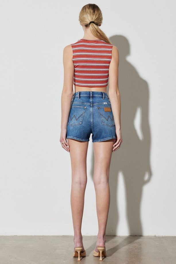 Festival Regular Fit Normal Kesim %100 Pamuk Yüksek Bel Jean Kot Şort - 8