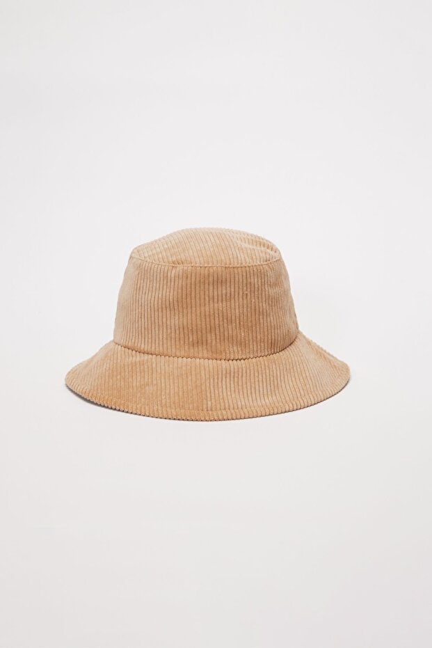 Bej Kadın Şapka - 2