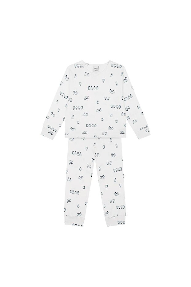 Penguen Adası Uzun Kollu Pijama Takımı - 1