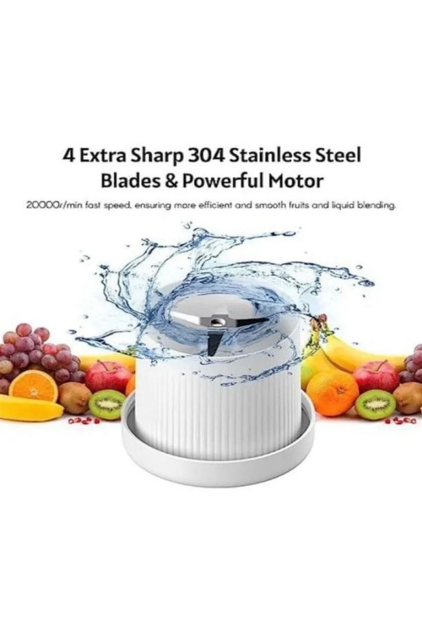 Taşınabilir Şarjlı Bardak Blender Meyve Sıkcağı Smoothie El Blenderı - 3