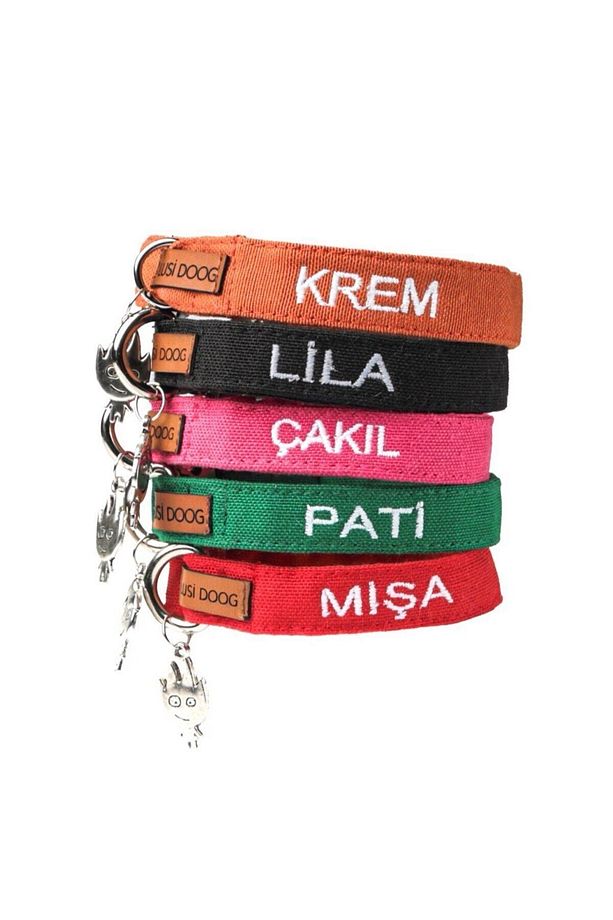 İsimli Kedi Tasması Kedi Boyun Tasması Ayarlanabilir (CHARM DAHİL DEĞİL) - 1