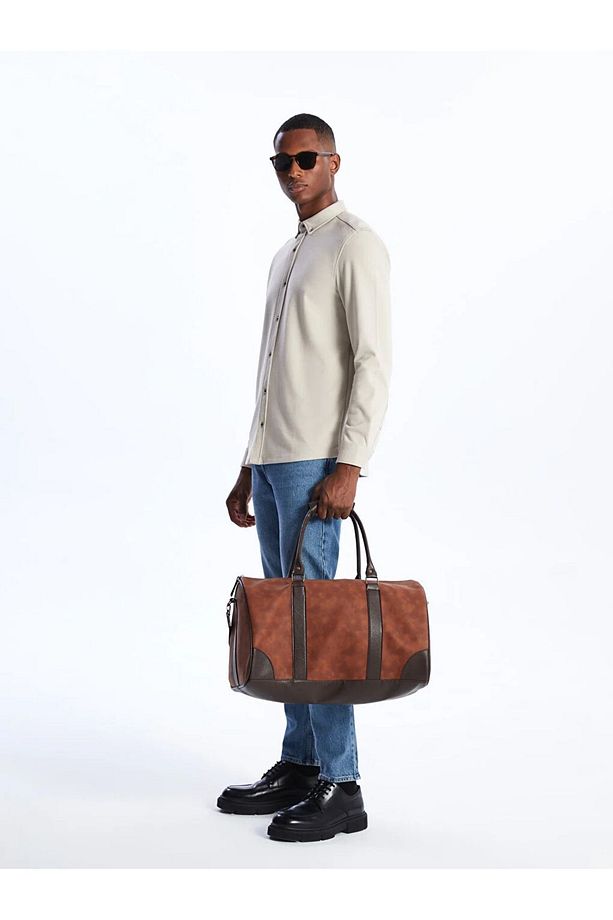 LCW ACCESSORIES Deri Görünümlü Erkek Spor Çantası - 4