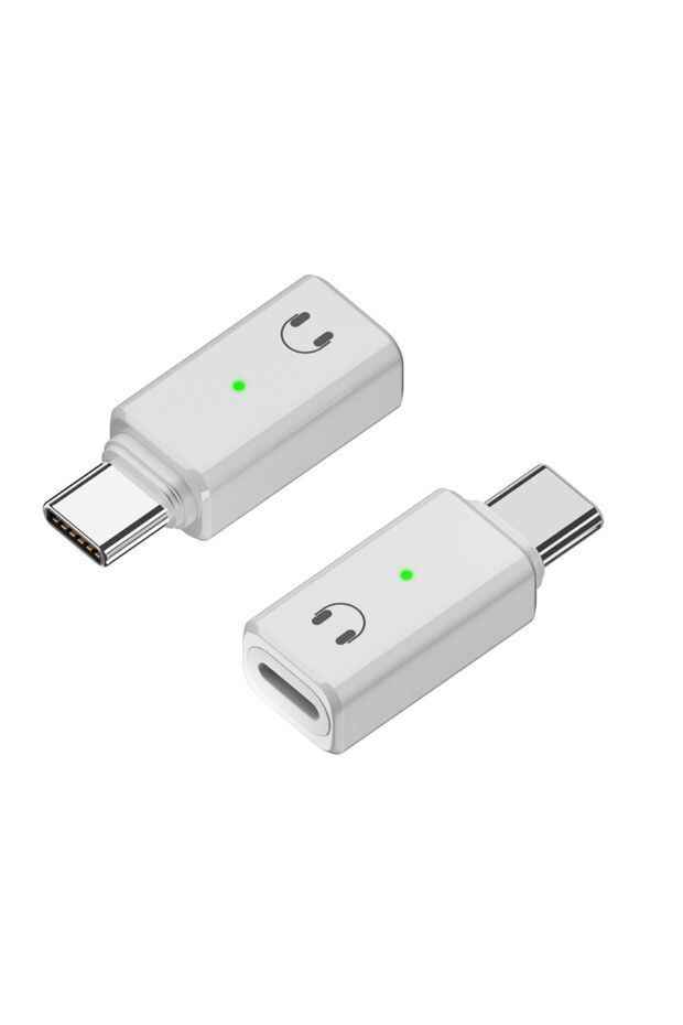 Type C to Lightning Kulaklık Dönüştürücü iPhone iPad Macbook Yuva Çevirici Müzik Dinleme Arama - 1