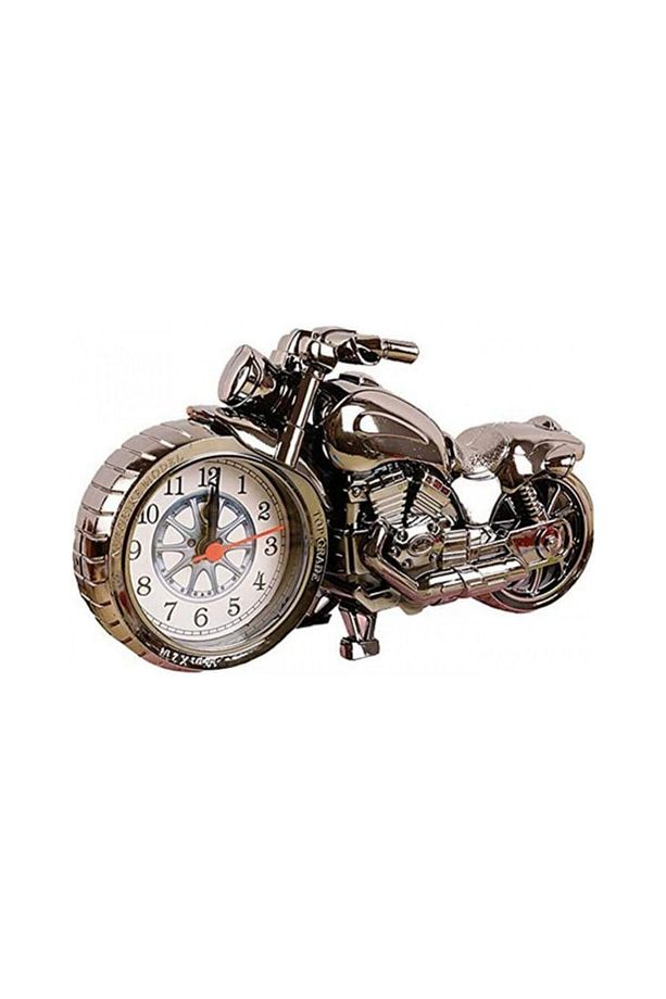 Motorsiklet çalar saat retro klasik model motor saat masa saati - 1