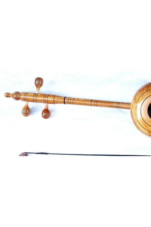Oyma Dut Rebab Kaliteli, Quality Plane Carved Rebab Rubab W/ A Bow - Bag - 5