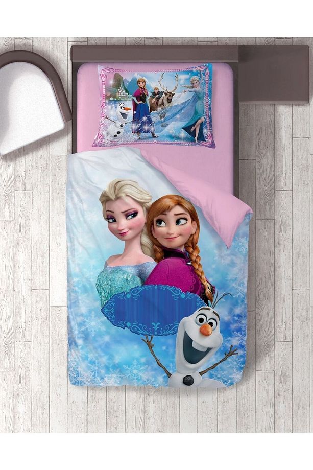 Nevresim home tek kişilik Elsa 3D tasarım nevresim takımı - 1