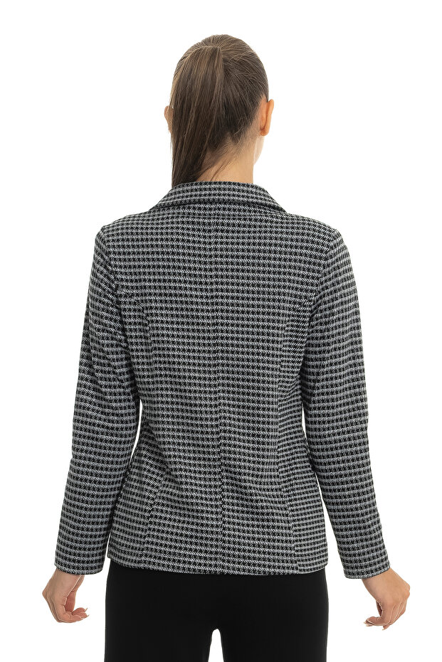 Likralı Örme Kadın Ceket - 4