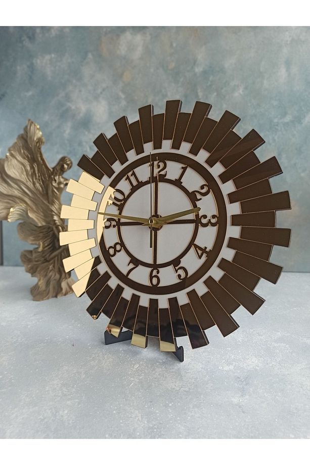 Dekoratif Minimalist Duvar Ve Masa Saati (küçük Boy 30 Cm) - 3