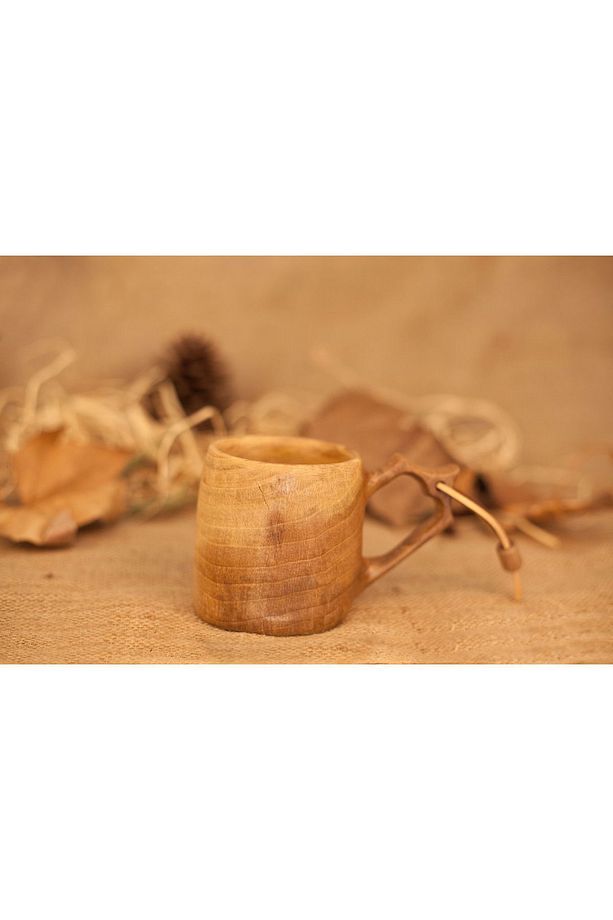 Kuksa El Yapımı Ceviz Ahşap Bardak - El Yapımı - 3