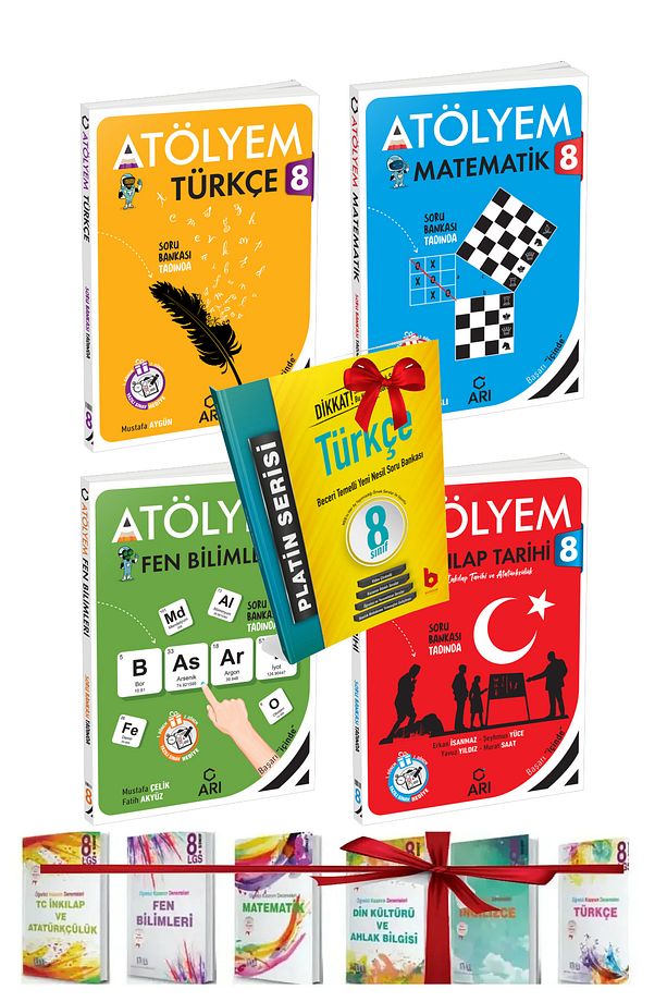 Arı 8.sınıf Matematik Türkçe Fen Sosyal Akıllı Atölyem Seti Ve Deneme Hediyeli - 1