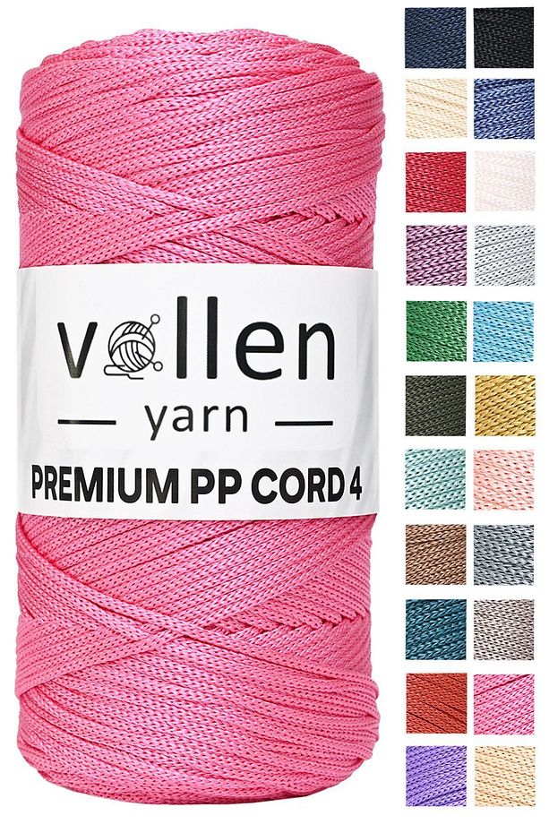 200gr/230m Premium Polyester Makrome Ipi 2mm ,makrome Ip,makrame,supla,çanta Ipi,fuşya - 1