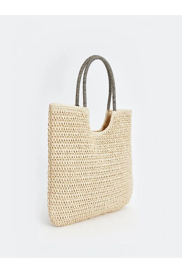 LCW ACCESSORIES Kadın Hasır Omuz Çantası - 3