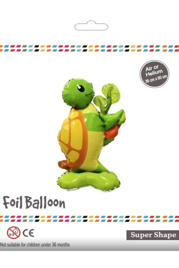 Turtle Figured Self-Standing Standing Balloon 36X60Cm