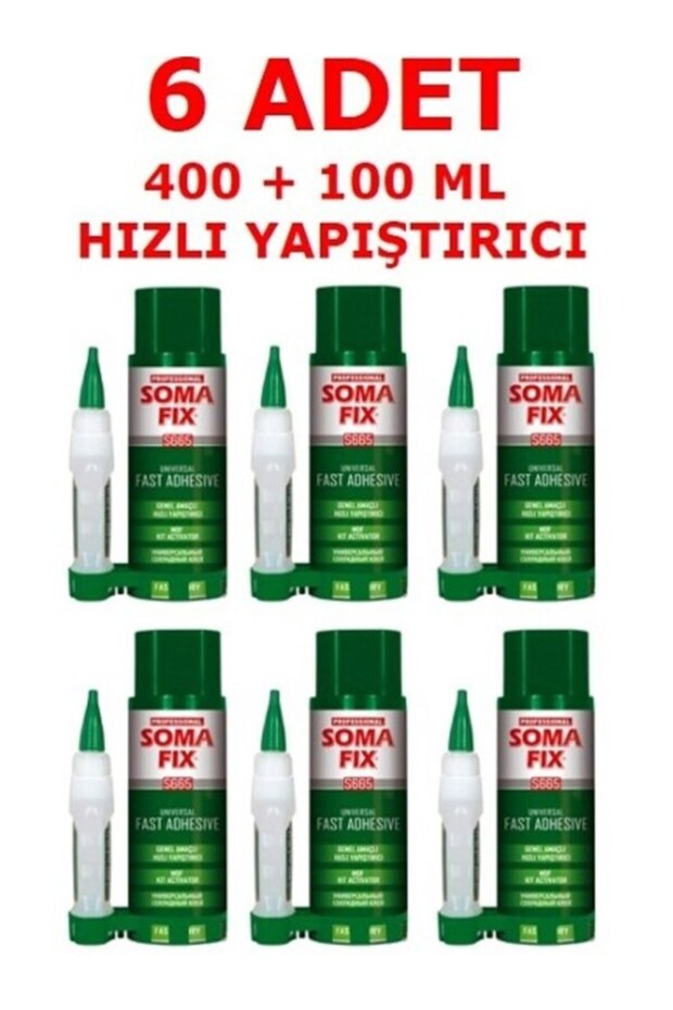 SOMAFİX S665 (6 AADET) MDF HIZLI YAPIŞTIRICI 400 ML - 1