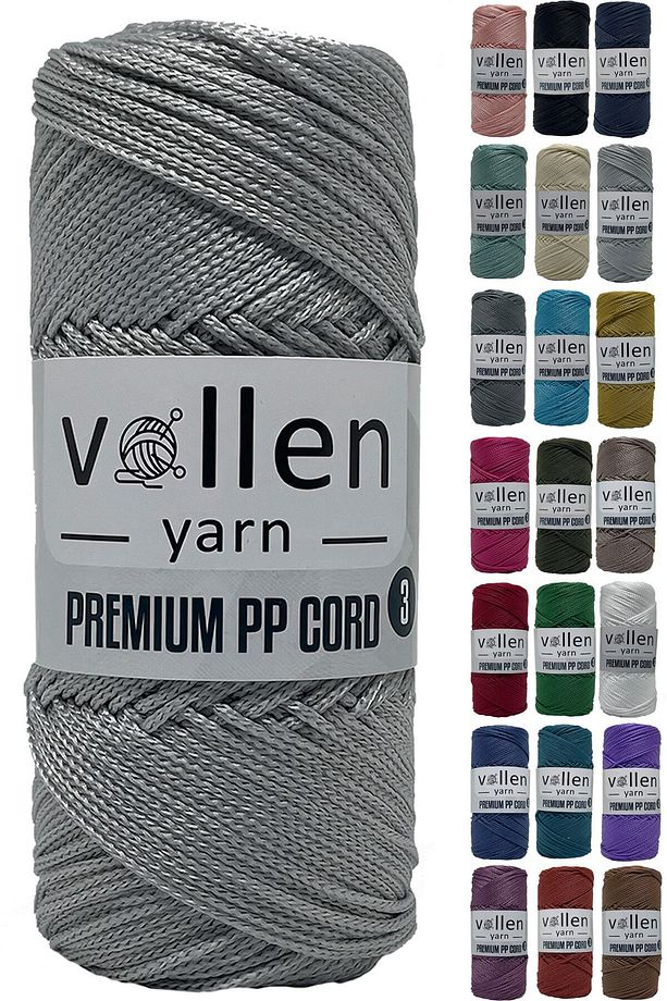600m Polyester Makrome Ipi, Supla Ipi, Çanta Ipi, Bileklik Ipi,makrame,açık Gri 1.5mm-400gr - 3