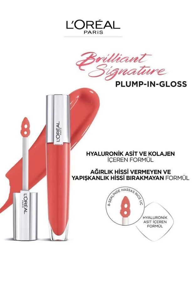 3 Adet Brilliant Signature Plump In Gloss Ruj 410 Inflate Ve Rosıe - 2