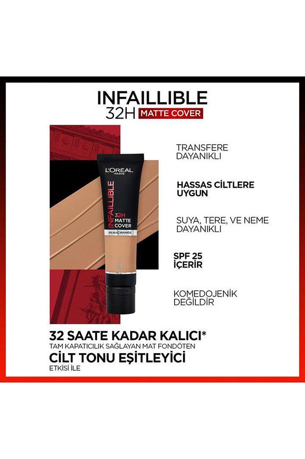 3 Adet Loreal Paris Infaillible Yüksek Kapatıcı Fondöten - 155 Soğuk Alt Ton 30 ml ve ROSIE - 5