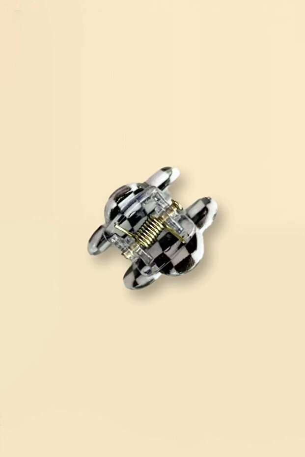 Checkerboard Patterned Small Size Latch Buckle - 3