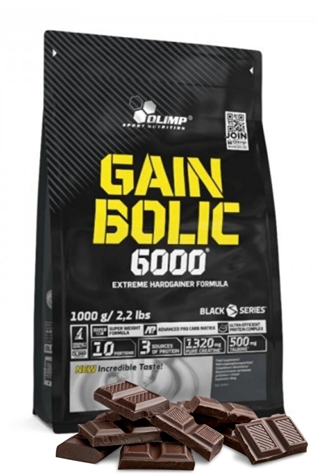 Gain Bolic 6000 1000Gr Chocolate Flavored - Carbohydrate Gainer