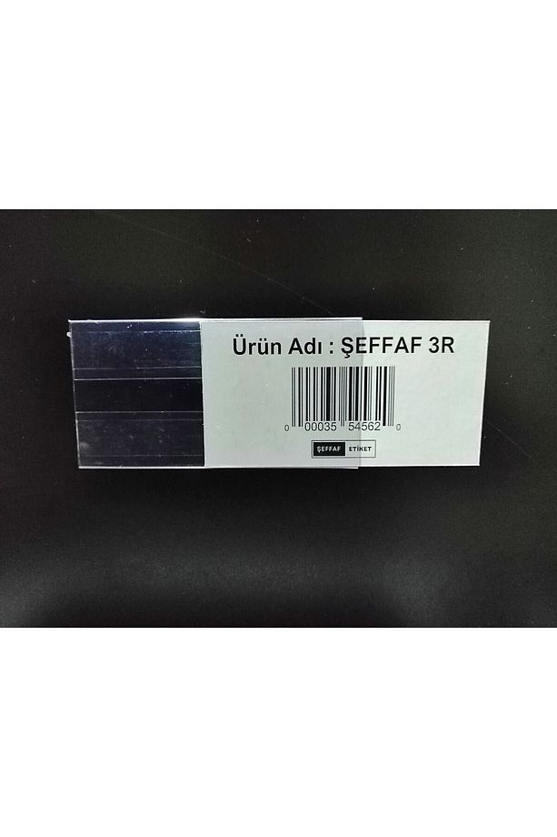 10 Adet C Tipi 5x10 Cm Depo Ürün Etiketliği Şeffaf Yapışkanlı Etiketlik Isimlik Raf Fiyat Etiketliği - 7