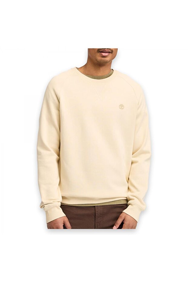 Tb0A2Bnk Ls Exeter River Basic Brushed Krem Erkek Sweatshirt - 2