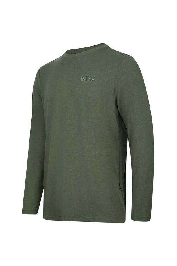Vernon Erkek Uzun Kol Viloft T-shirt Haki 2asvermfbss24-21417 - 2